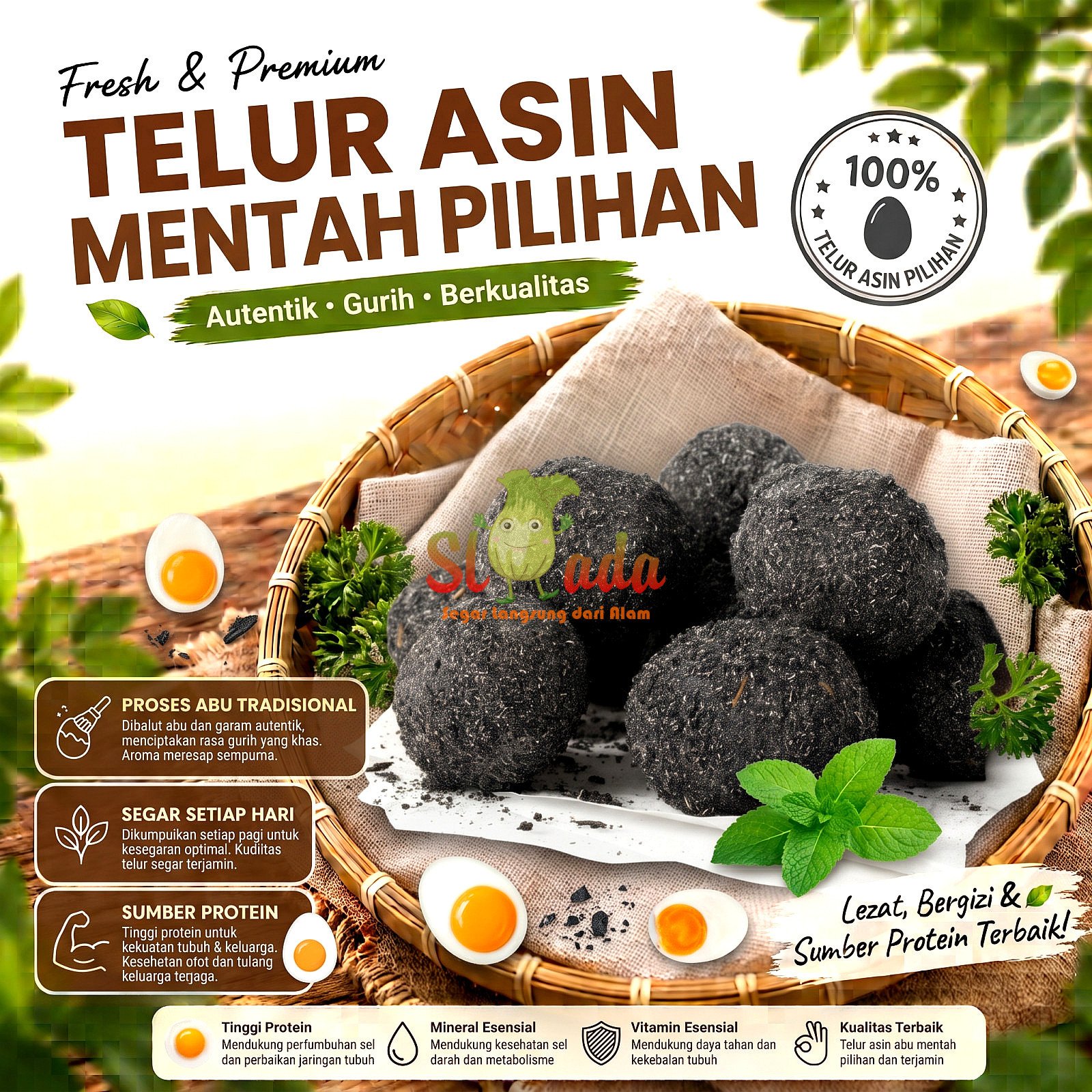 Telur Asin Mentah