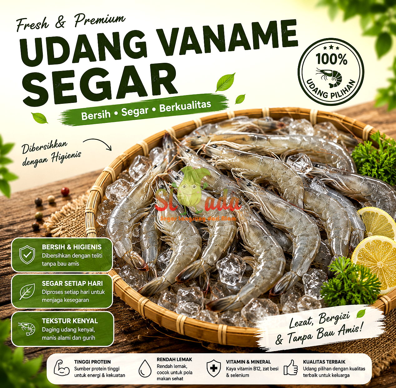 Udang Vaname SIze 50-60